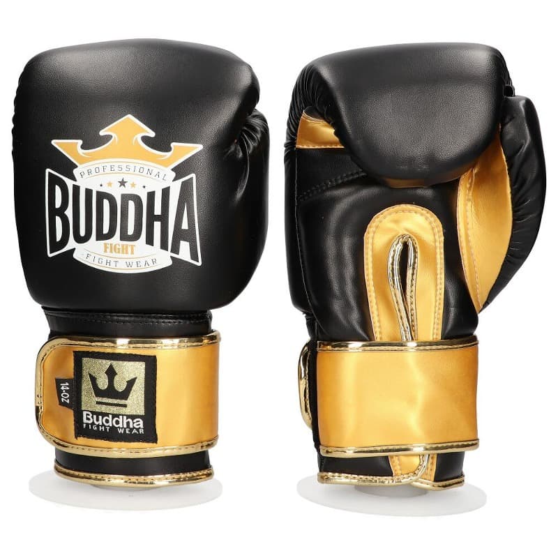Buddha Top Fight boxing gloves black/gold > Free Shipping