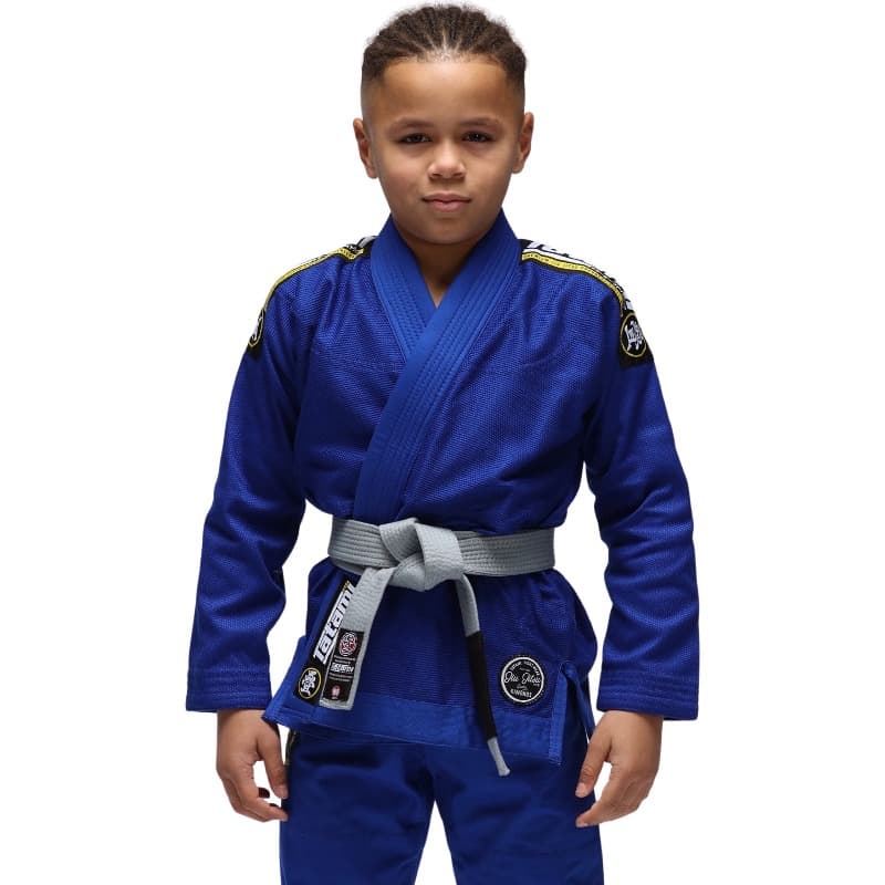 Free Belt Tatami Kids BJJ Gi Nova Absolute Black Brazilian Jiu Jitsu Uniform 