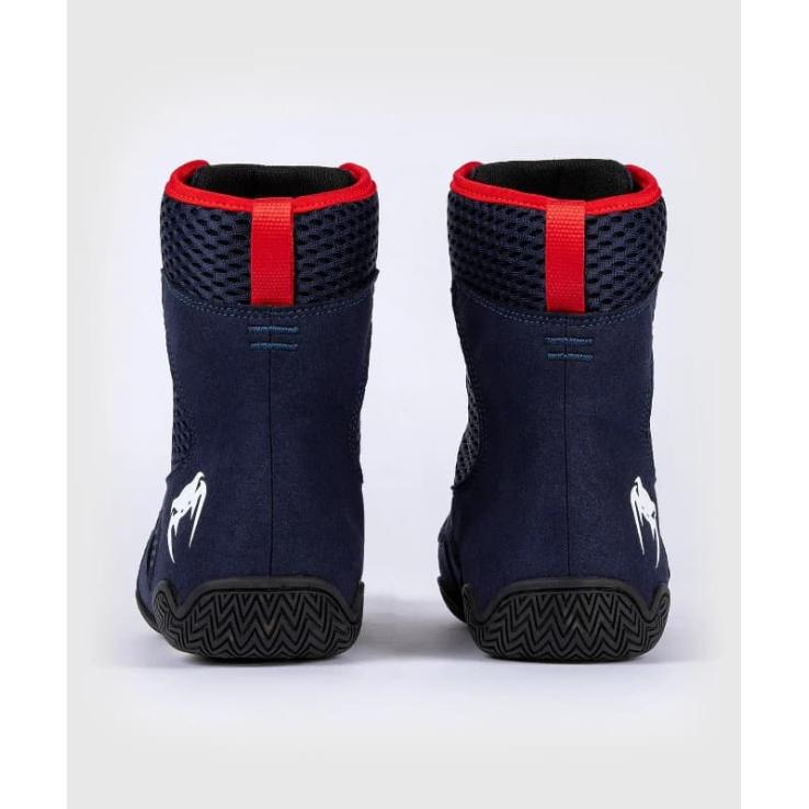 Venum Contender Boxing Boots Navy / Red