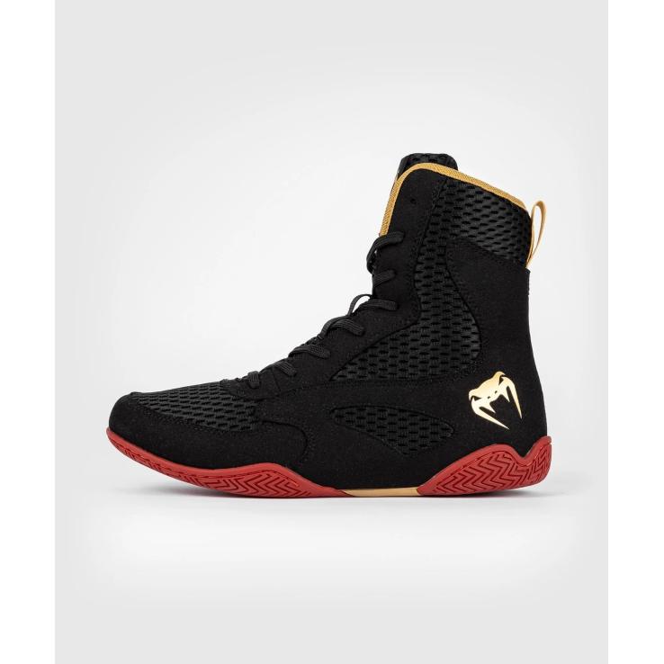 Venum Contender Boxing Boots black / gold / red