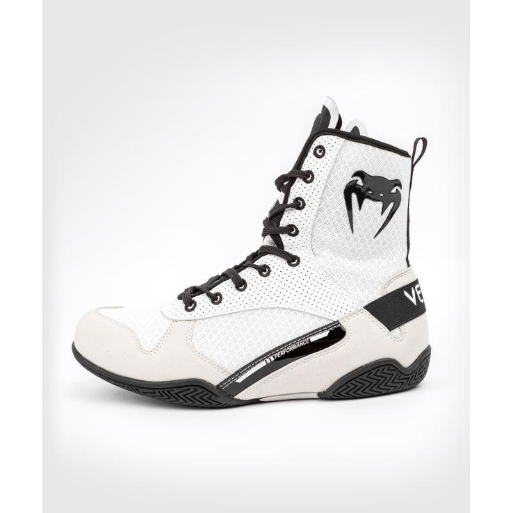 Venum Elite Boxing Boots white / black