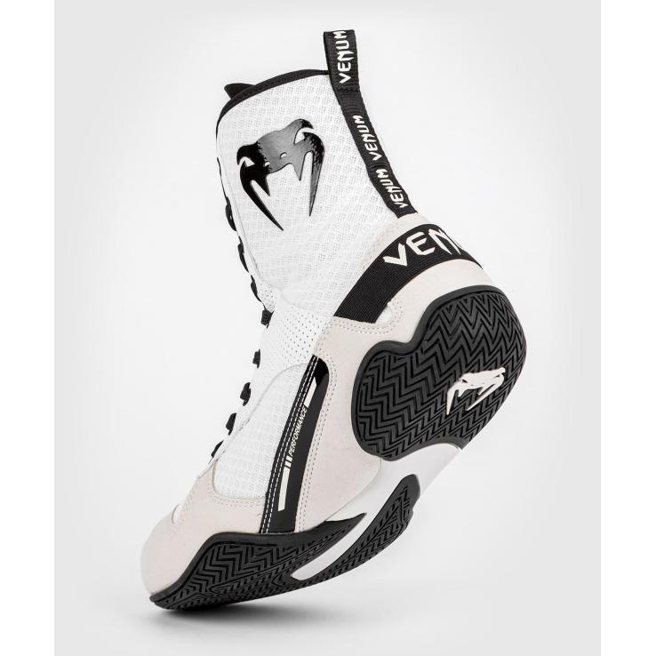 Venum Elite Boxing Boots white / black