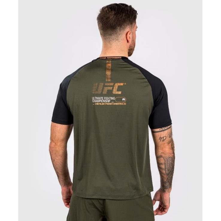 Venum UFC Adrenaline dry tech t-shirt khaki / bronze