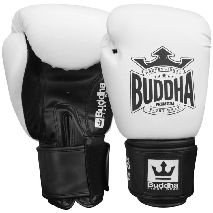 Buddha Top Colors Boxing Gloves - White