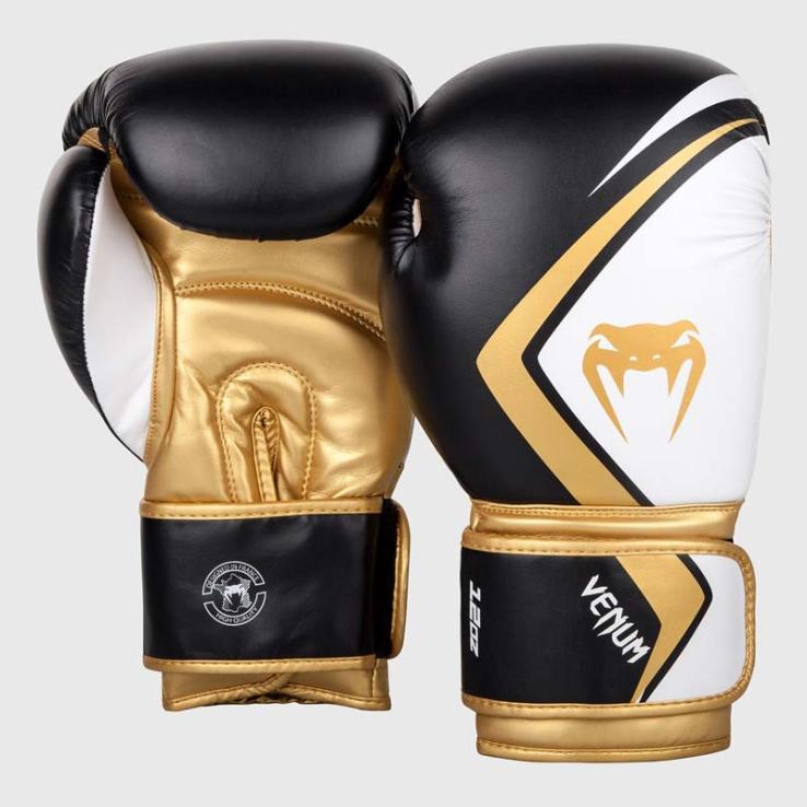 Venum Contender 2.0 Boxing Gloves Black / White Gold