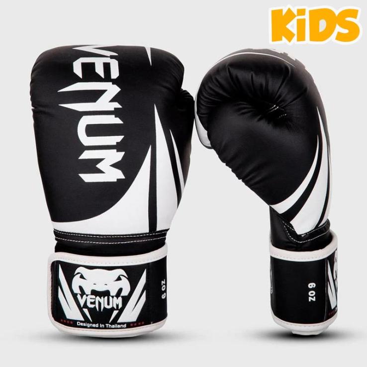 Boxing gloves Kids Venum Challenger 2.0 black / white
