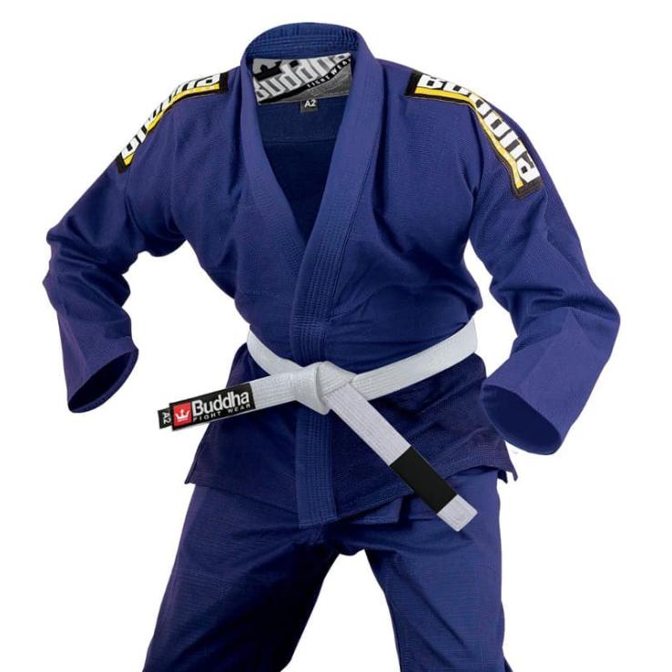 BJJ Buddha Infinity Kimono - navy blue + white belt