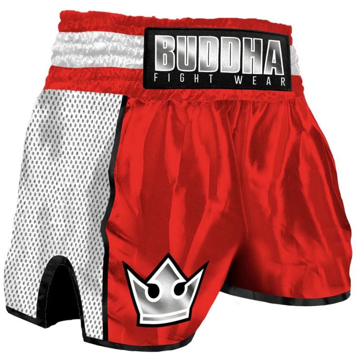 Buddha Premium Muay Thai Shorts red/white