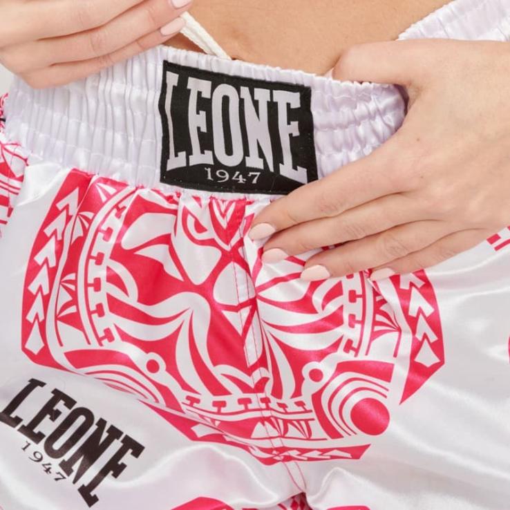 Muay Thai Leone Haka Shorts - pink / white