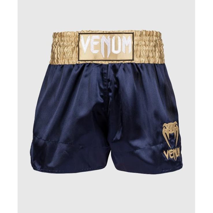Venum Classic Muay Thai Shorts Navy/Gold
